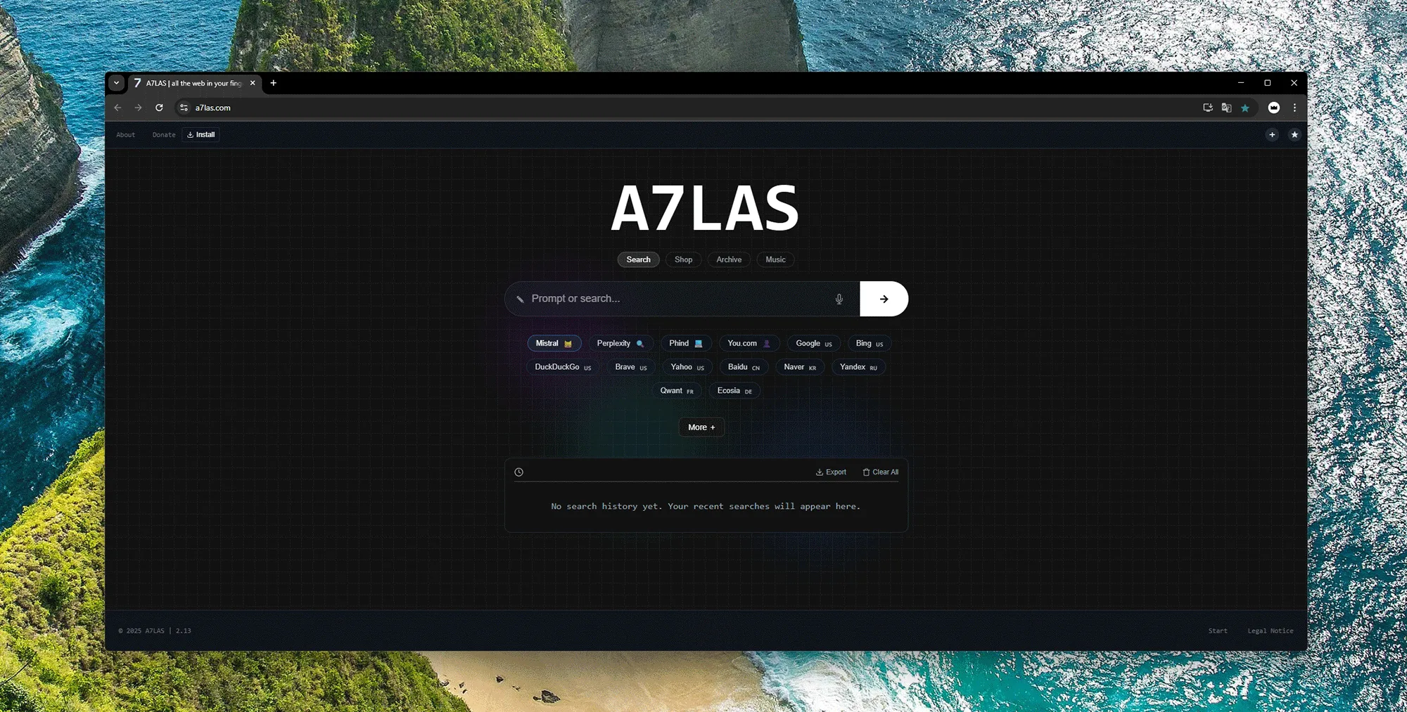 Prompter ou rechercher avec a7las.com